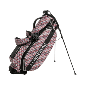 J.Lindeberg Play Stand Bag Print JL Micro Bridge Rose Red
