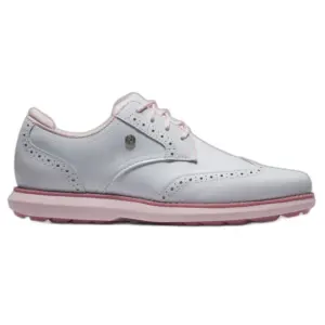Footjoy Traditions Wing Tip Women's - White/Pink