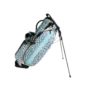 J.Lindeberg Play Stand Bag - Leopard Aruba Blue