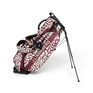 J.Lindeberg Play Stand Bag - Glitch Leo Lime