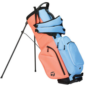TaylorMade FlexTech Crossover Stand Bag - Coral/Light Blue
