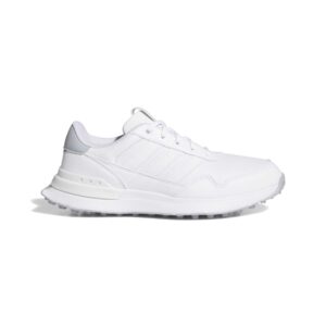 Adidas S2G 26 Womens' Leather Spikeless Golf Shoes - White/White/Halo Silver
