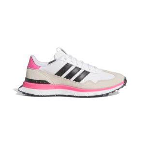 Adidas S2G 26 Womens' Textile Spikeless Golf Shoes - Cloud White / Core Black / Lucid Pink